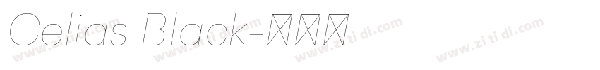 Celias Black字体转换